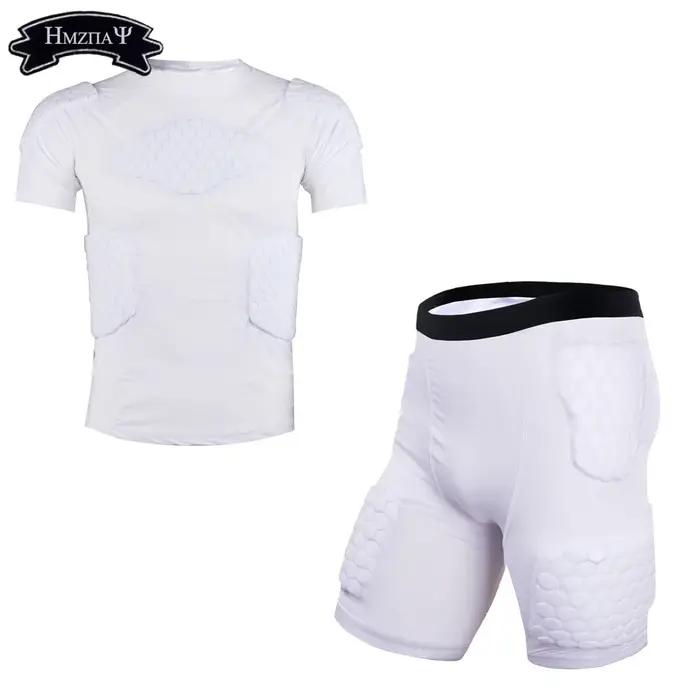 T-shirt et short de sport protection anti-collision - Équipement football cyclisme avec accents d'abeille