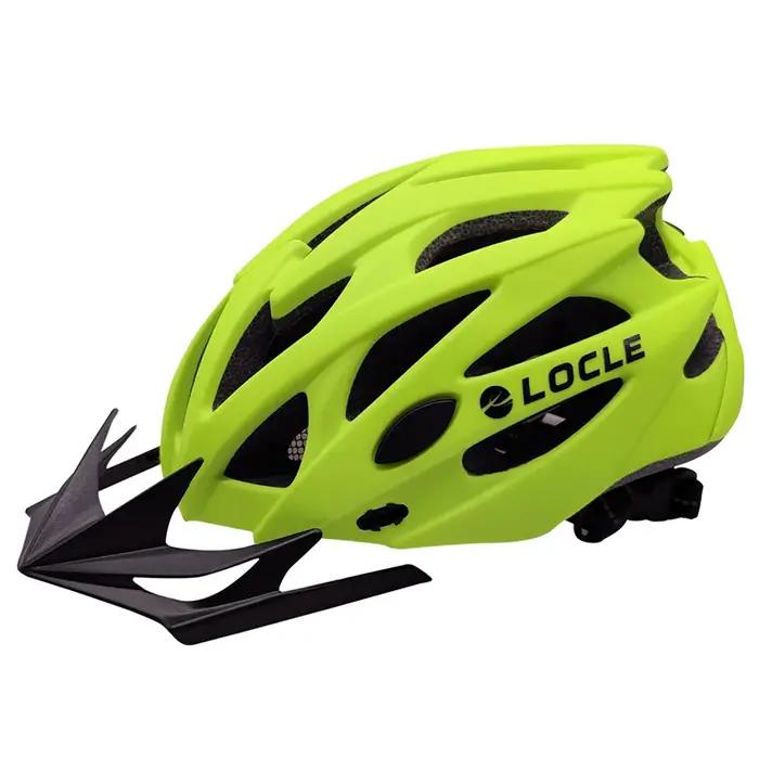 LOCLE-Casque de vélo moulé intégralement avec visière, casque de vélo de montagne, casque de vélo de