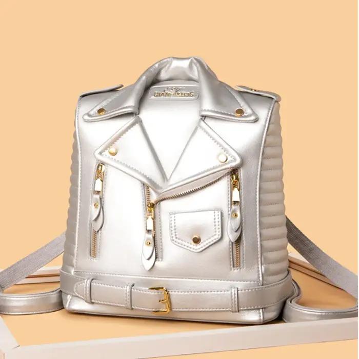 Anti-vol fermeture éclair femmes sac à dos 2026 moto épaule Jecket sac voyage grand sac à dos mode d
