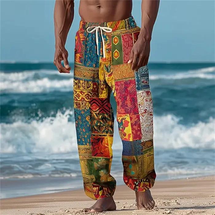 Pantalon large pour homme imprimé en 3D, de haute qualité, confortable et tendance, pantalon imprimé
