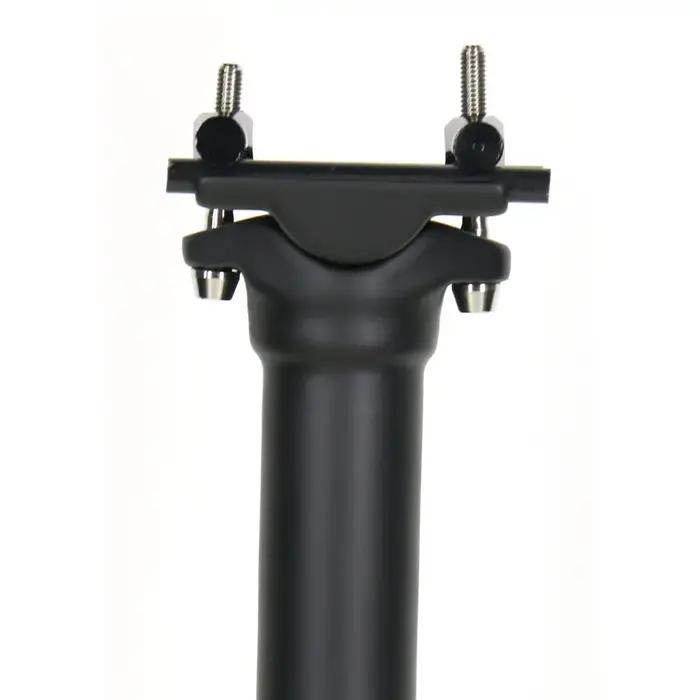 ELITA ONE Tige de Selle en Carbone 27.2/30.9/31.6mm VTT/Vélo de Route, Vis en Titane, Légère 130g