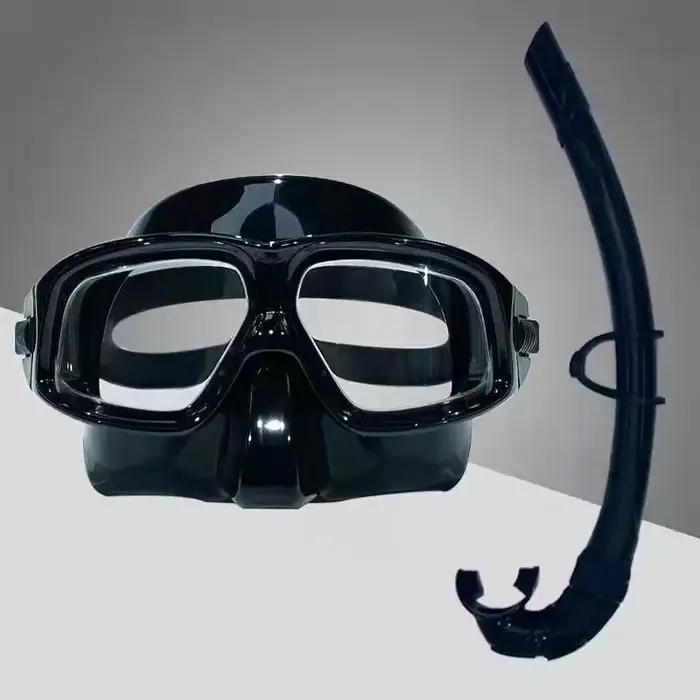 Masque de plongée miroir de surface de plongée gratuit, lentille antibuée haute définition, équipeme