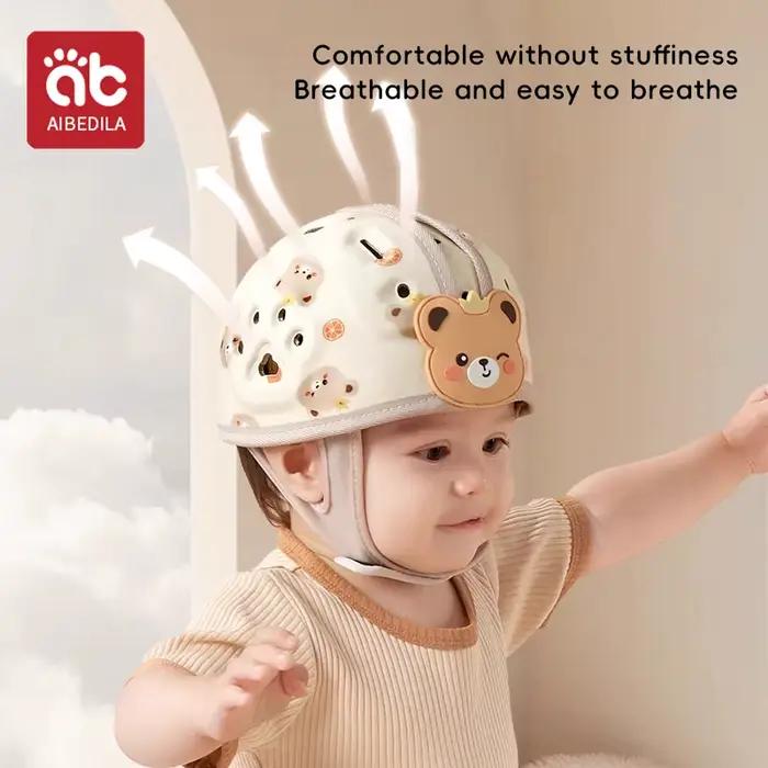 AIBEDILA Protection 360 degrés bébé Anti chute casque réglable enfant en bas âge tête protecteur dou