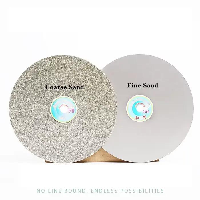 1 pièces 8 pouces 200mm diamant disque de meulage enduit plat roue roues de polissage bijoux meulage