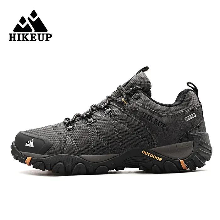 Chaussures de randonnée antidérapantes hommes HIKEUP - Sneakers montagne respirantes résistantes aux éclaboussures