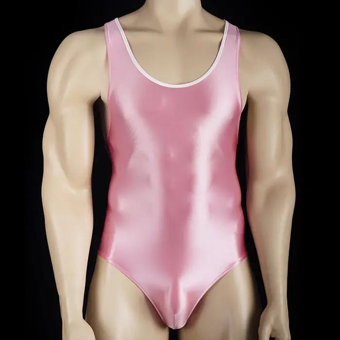 Maillot de bain une pièce brillant sexy pour compétition natation fitness élasticité optimale