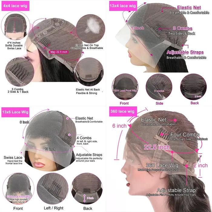 180% vague profonde frontale perruque 13x6 HD dentelle frontale perruques pour les femmes vague d'ea