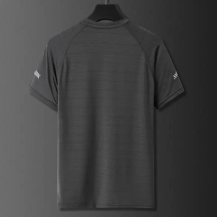 T-shirt de Sport à manches courtes pour hommes, séchage rapide, respirant, pour Jogging, Fitness