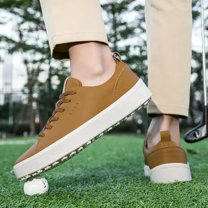 Baskets de golf sans crampons pour hommes et femmes, chaussures de couple, confortables, non ald, ex