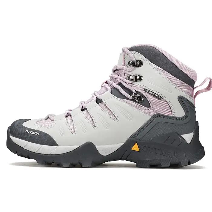 HUMTTO-Bottes de randonnée en cuir non ald pour femmes, chaussures de sport, baskets de sécurité en