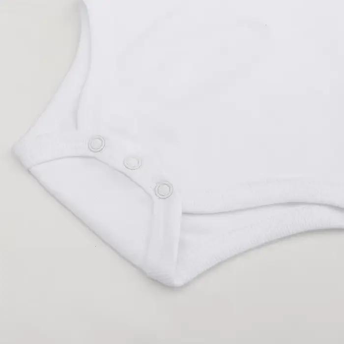 Body à manches longues pour bébé, 3/8 pièces/lot, 100% coton, blanc uni, barboteuse pour nouveau-né,