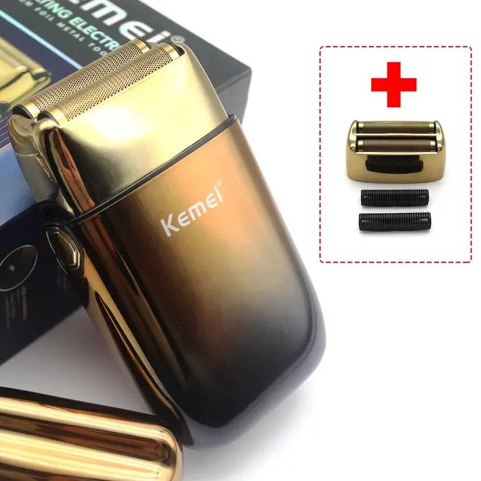Kemei-KM-TX10 Machine à raser professionnelle pour hommes-lames à double feuille détachables USB cha