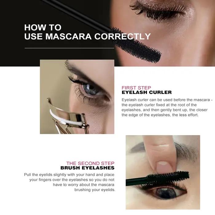 O.TWO.O 12 pièces/ensemble Mascara 3D allongement des cils noirs Extension des cils cils cils brosse
