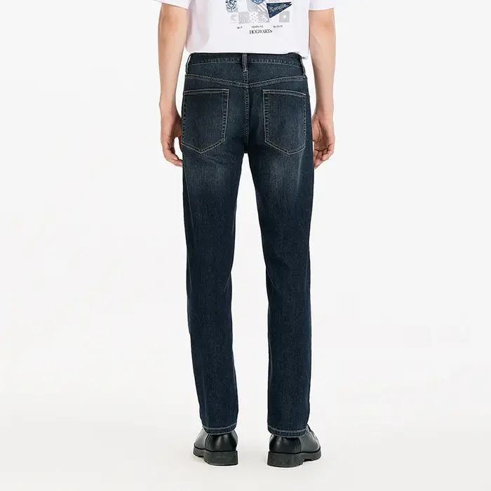 Jean Homme Semir Stretch 2026 Vintage Lavé Coupe Droite Style Urbain Décontracté Quotidien Doux Conf