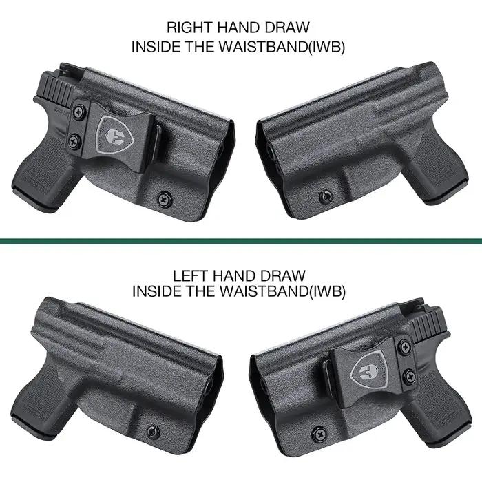 Étui Glock G42 IWB Kydex pour pistolet Glock G42.380, ceinture intérieure, étui de transport dissimu