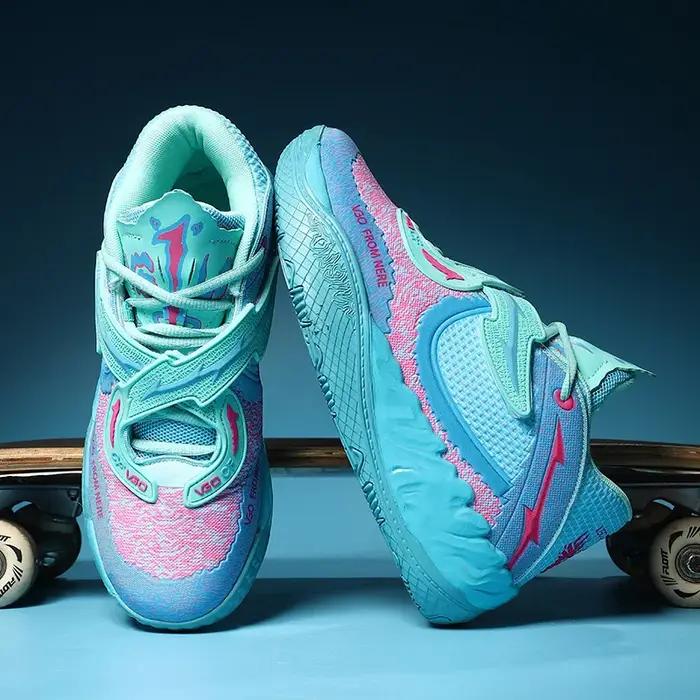 Hommes chaussures de basket-ball chaussures de sport en plein air unisexe course respirant athlétiqu