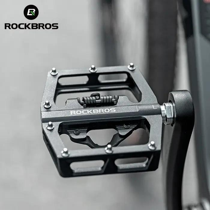 ROCKBROS – pédales de vélo vtt antidérapantes, plate-forme en alliage d'aluminium, accessoires de cy