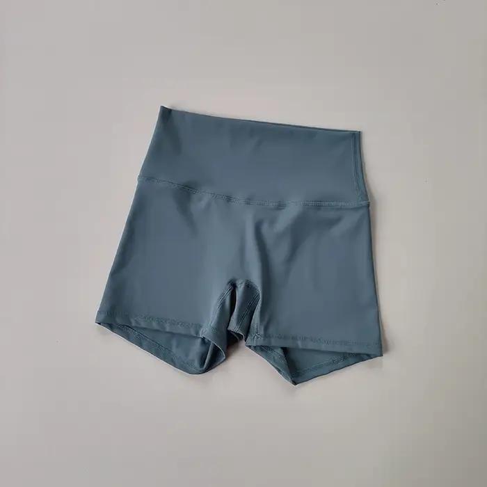 Shorts de yoga élastiques avec séchage rapide taille haute pour femmes, sensation nude, libre mouvement, levage des hanches, fitness, yoga, musculation