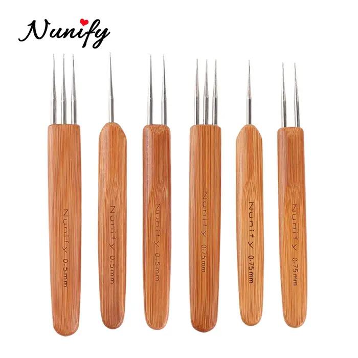 0.5Mm 0.75Mm Dreadlock aiguille Crochet pour redoute cheveux Dreadlocks accessoires crochet aiguille