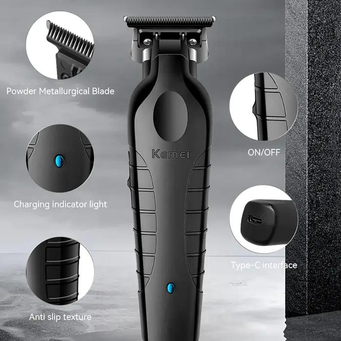 Kemei-Tondeuse à cheveux électrique aste sans fil KM-2299 Tondeuse à cheveux de type C Barbier ontar