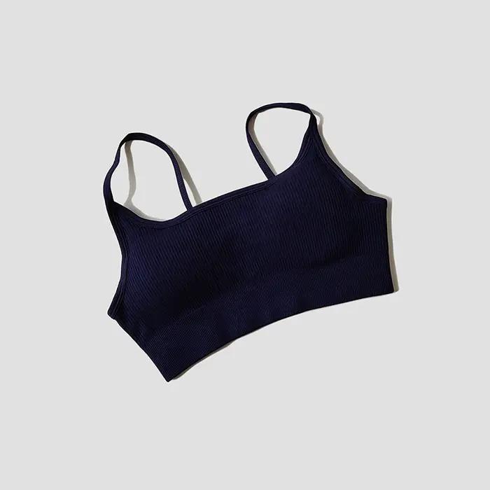 Soutien-gorge dos nu Sexy sans couture pour femmes, sous-vêtement, débardeur court, Yoga, Gym, Fitne