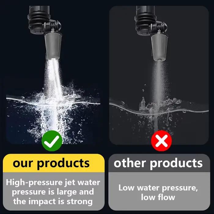 Pistolet à eau haute pression, buse rotative à 360 degrés, peut être soufflé ou droit, Jet d'eau pou