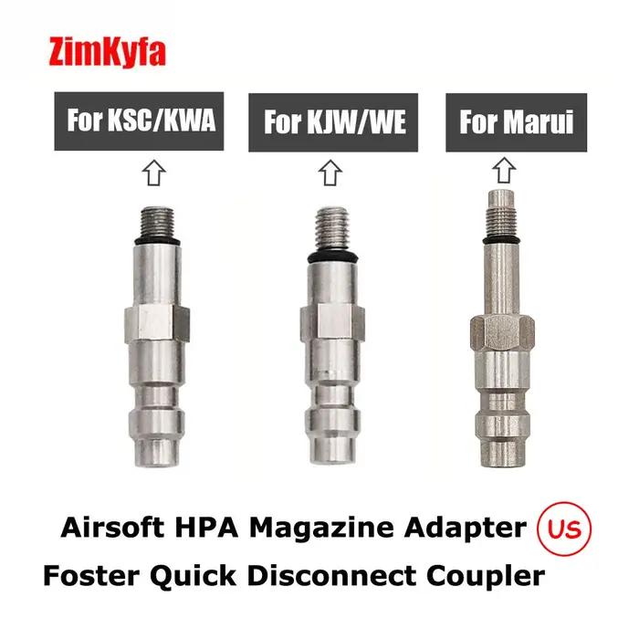 Adaptateur de Valve de Magazine HPA, à Déconnexion Rapide, Sonde de Couremplaçant Mâle US Dawn pour