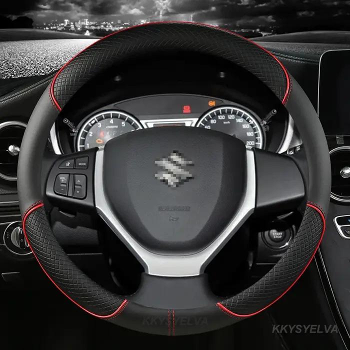Housse de volant de voiture 38cm 15 ", pour Suzuki Alivio/Ciaz Baleno Celerio Jimny SX4 s-cross Gran