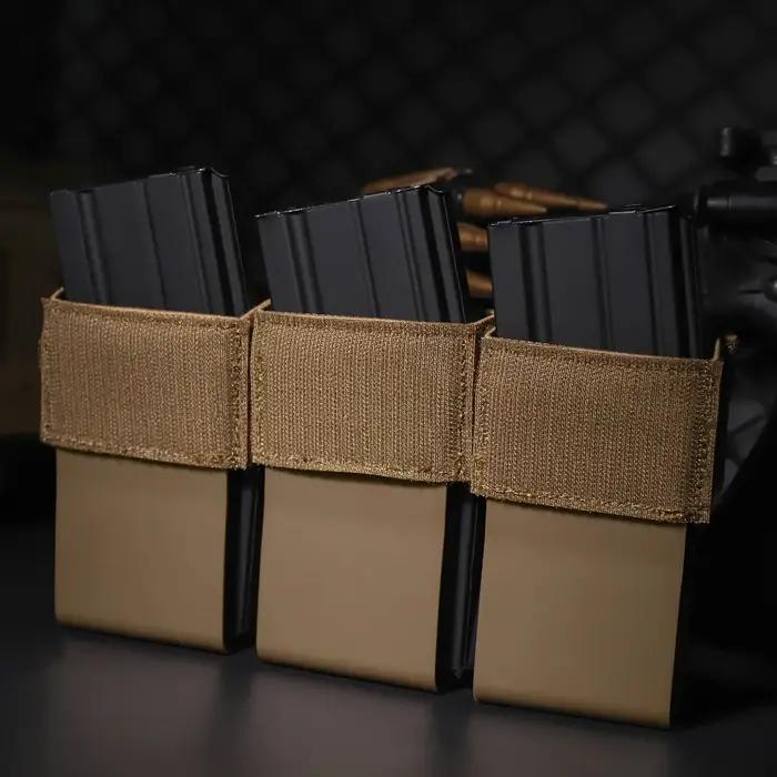 KRYDEX tactique élastique 5.56 Triple Mag insérer 7.62 pochette pour magazines pour plate-forme de p