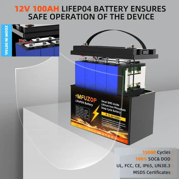 DTOUBOSS-BMS aste au lithium d'origine pour système solaire, veFePO4, extérieur, voyage, maison, ent