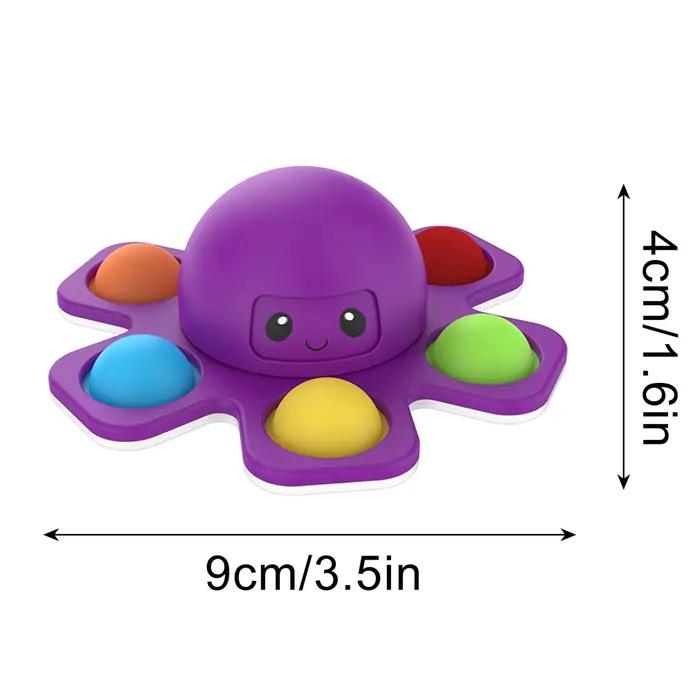 1 pièces nouveau Anti-Stress Push Bubble Fidget Spinner visage-Changing jouet sensoriel pousser pope