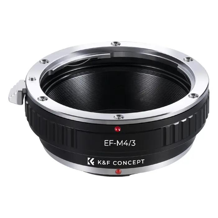 Adaptateur d'objectif K&F CONCEPT pour objectifs Canon EOS EF vers M4/3 MFT pour Olympus PEN et pour