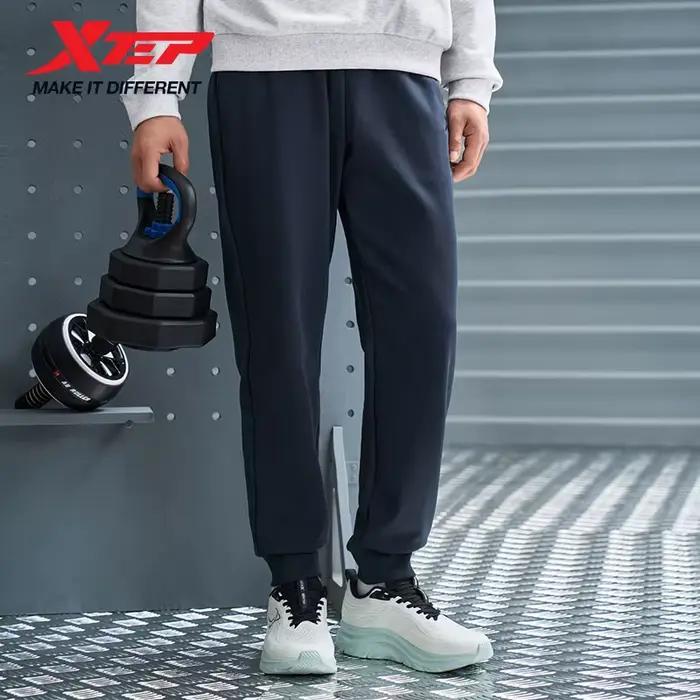 Pantalon Xtep homme automne tricot doux mode rétro confortable bas 876329630166