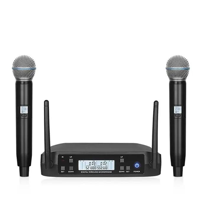 Microphone sans fil système professionnel UHF automatique segment U FM boucle mobile fréquence 60M f
