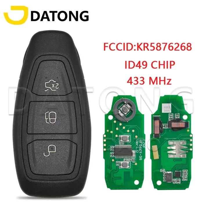 Datong Monde KR 5876268 ID49 KR55WK48801 4D63 +/83 puce 433MHz clé de télécommande de voiture adap