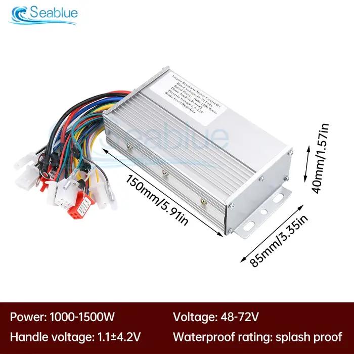 Contrôleur de moteur à courant continu sans balais pour vélo électrique scooter électrique accessoires de vélo électrique 48V 72V 1000W 1500W occasions spéciales