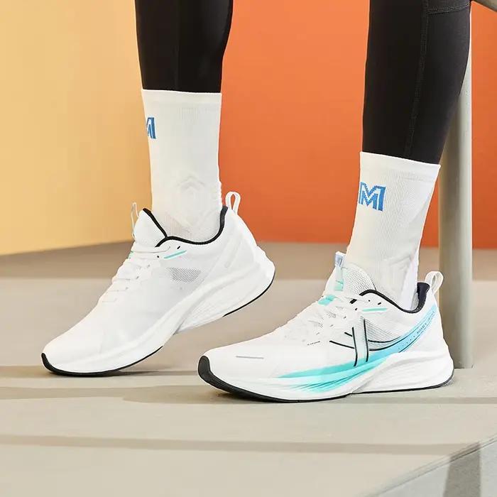 Xtep cinq vitesses ET chaussures de course pour hommes résistant à l'usure antidérapant soutien spor