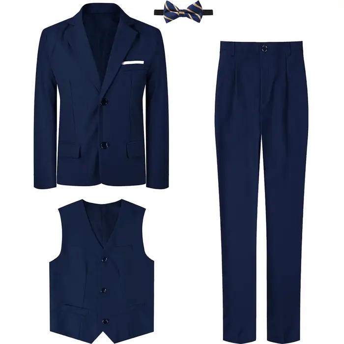Costume pour enfants garçons, ensemble de tenue formelle de mariage, vêtements pour hommes, porteur