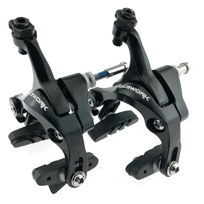 Etriers à double pivot pour vélo de route frein de vélo de course traction latérale en aluminium avant et arrière avec plaquettes de frein pour cyclisme performance sécurité