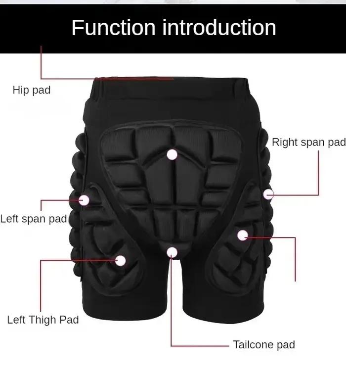 Shorts de protection pour enfants pour sports de plein air, ski, snowboard, roller, avec rembourrage
