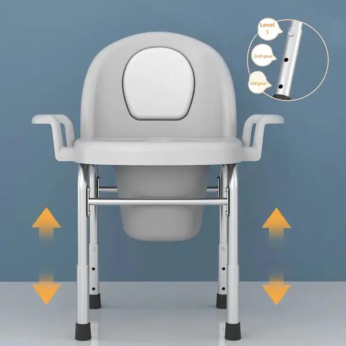 Chaise de toilette Mobile pour femmes enceintes âgées, Commode de chevet, siège de pot Portable anti