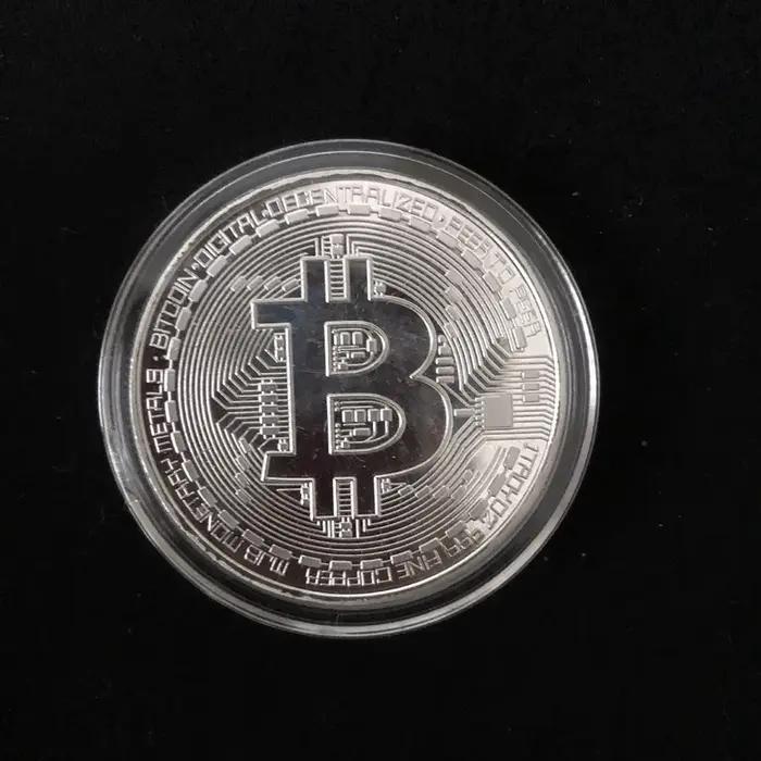 Pièce de monnaie Bitcoin plaquée or, Collection d'art à collectionner, cadeau commémoratif physique,