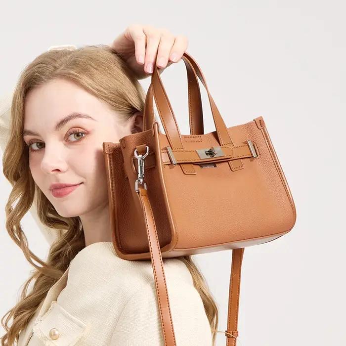 Sacs à main de luxe en cuir véritable pour femmes, sacoche en cuir de vache, mini sacs à la mode, sa