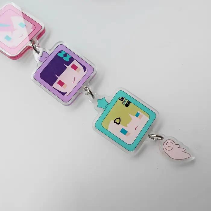 Porte-clés en acrylique Game Zenless Zone Zero Angels of Delusion Sunna Aria Nangong Uha Cosplay, ac