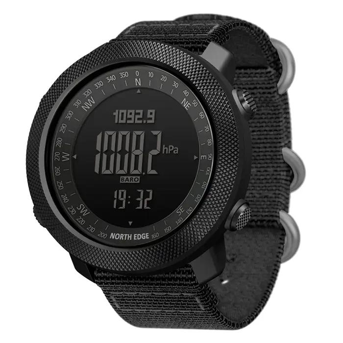 NORTH EDGE – montre connectée pour hommes, horloge militaire, boussole, altimètre, baromètre, podomè