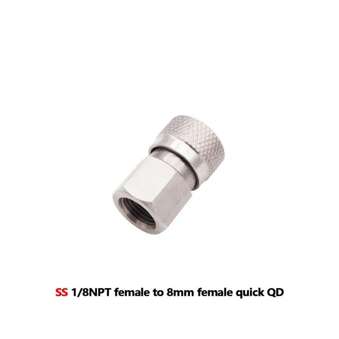 HPA AIR CO2 gaz bouchon de déconnexion rapide QC02 1/8NPT 1/8BSP M10 G1/8 "mamelon de remplissage mâ