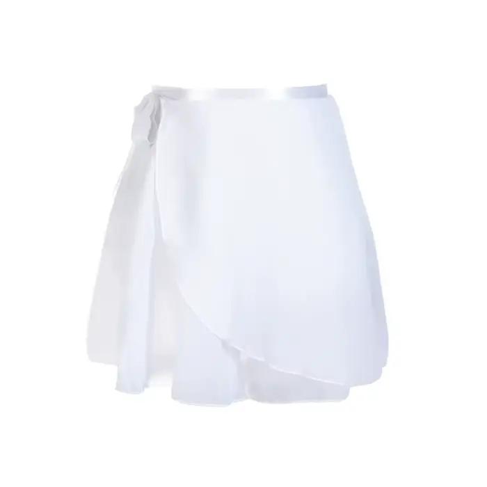 Adulte en mousseline de soie Ballet Tutu danse jupe femmes filles gymnastique jupe portefeuille form