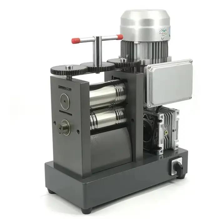 Rouleau de tôle de chaîne de fil d'or de bijoux rouleau personnalisé 1.5HP Machine de laminoir élect