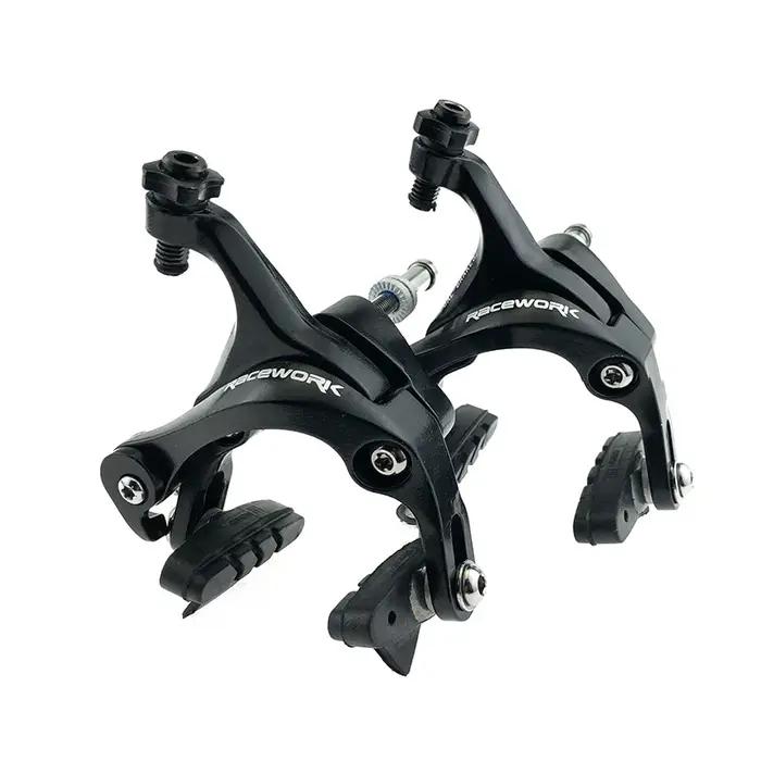 Etriers à double pivot pour vélo de route frein de vélo de course traction latérale en aluminium avant et arrière avec plaquettes de frein pour cyclisme performance sécurité