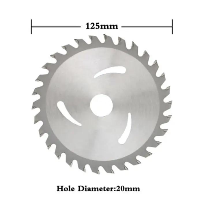 Lame de scie circulaire 125mm, disque de coupe du bois pour le travail du bois, 30 dents, alésage de